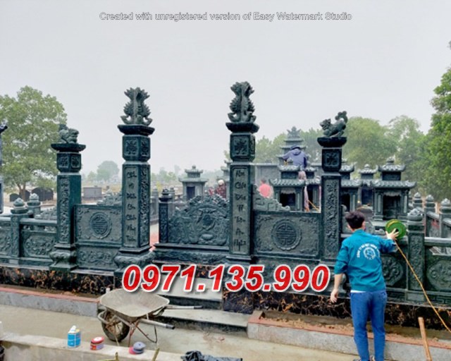 Mẫu nghĩa trang đá để tro cốt đẹp bán tại cà mau - lăng mộ dòng họ